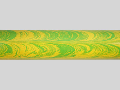 E2001-Green and Yellow Twin Color Ebonite Rod