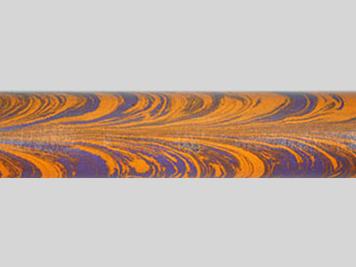 E2003-Orange and Purple Twin Color Ebonite Rod