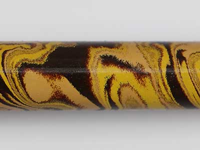 E3015- Beige Black and Yellow Tri Color Ebonite