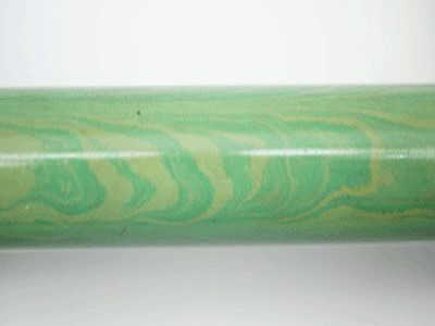 E2007-Green and Beige Twin Color Ebonite Rod