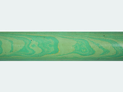 E2007-Green and Beige Twin Color Ebonite Rod