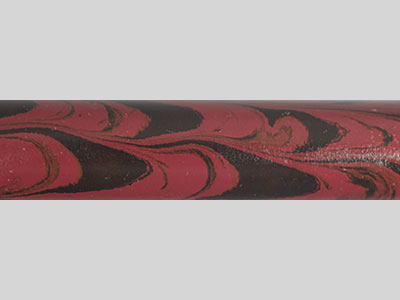 E2010-Plum Red and Black Twin Color Ebonite Rod