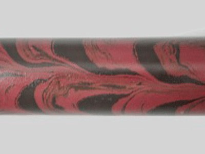 E2010-Plum Red and Black Twin Color Ebonite Rod