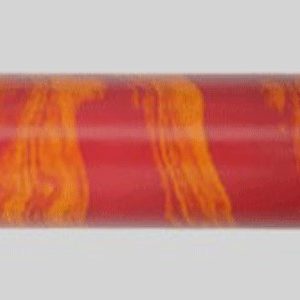 E2012-Ruby Red and Orange Twin Color Ebonite Rod