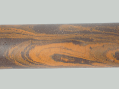 E2016-Black and Orange Twin Color Ebonite Rod