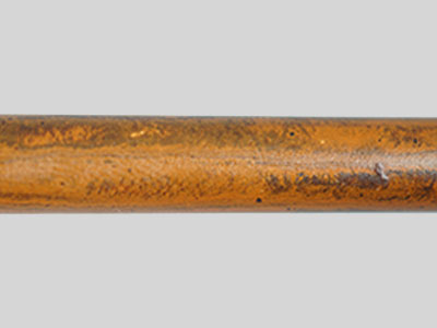 E2020-Orange and Black Twin Color Ebonite Rod