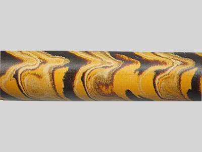 E3002-Beige Black and Light Orange Tri Color Ebonite Rod