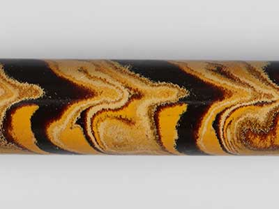 E3002-Beige Black and Light Orange Tri Color Ebonite Rod