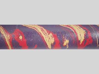 E3003-Dark Purple Beige and Red Tri Color Ebonite Rod