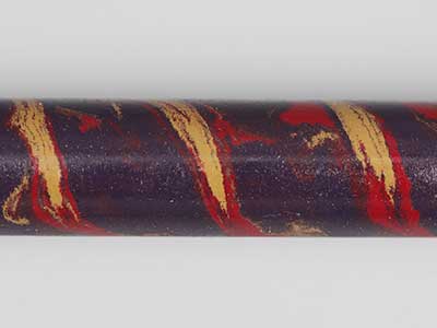 E3003-Dark Purple Beige and Red Tri Color Ebonite Rod