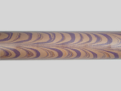 E3006-Light Brown Purple and Orange Tri Color Ebonite Rod