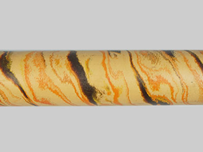 E3008-Beige Orange and Black Tri Color Ebonite Rod