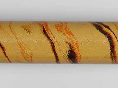 E3008-Beige Orange and Black Tri Color Ebonite Rod
