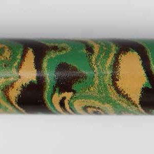 E3009-Green Black and Beige Three Color Ebonite Rod