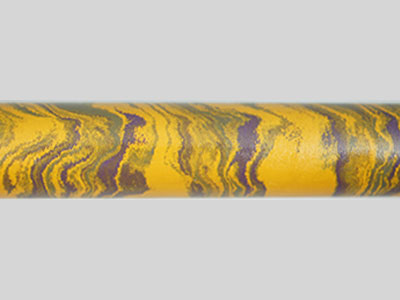 E3010-Yellow Dark Purple and Green Color Ebonite Rod