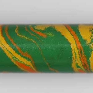 E3012-Green Yellow and Orange Tri Color Ebonite Rod