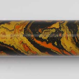 E3013-Black yellow and Orange Tri Color Ebonite Rod