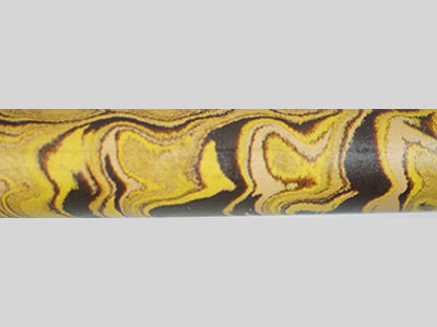 E3015- Beige Black and Yellow Tri Color Ebonite