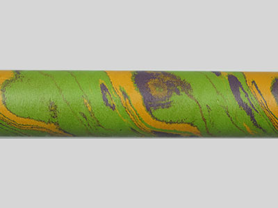 E3018-Green Dark Blue and Yellow Tri Color Ebonite Rod