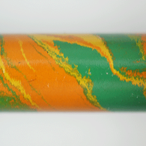 E3022-Orange Yellow and Green Tri Color Ebonite Rod