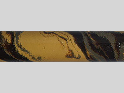 E3023-Black Grey and Beige Tri Color Ebonite Rod