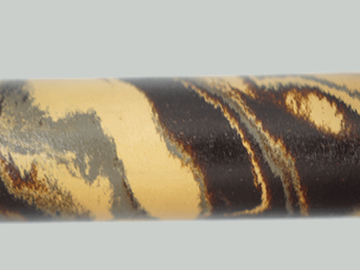 E3023-Black Grey and Beige Tri Color Ebonite Rod