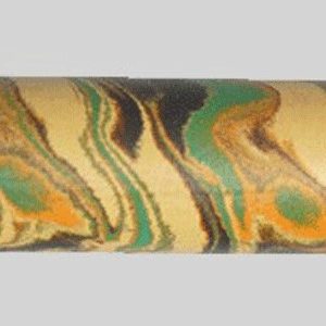 E4003-Beige Black and Green Orange Four Color Ebonite Rod