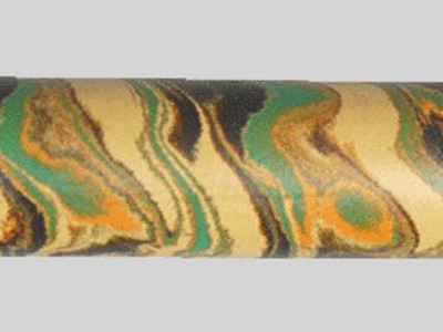 E4003-Beige Black and Green Orange Four Color Ebonite Rod