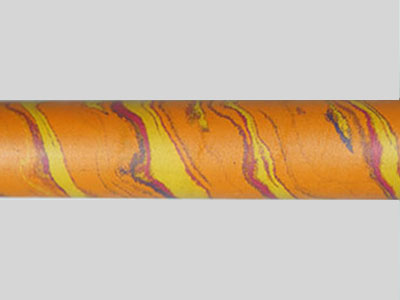 E4004-Orange Red and Yellow Dark Blue Four Color Ebonite Rod