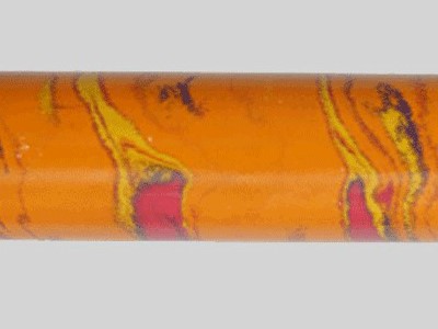 E4004-Orange Red and Yellow Dark Blue Four Color Ebonite Rod