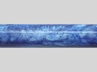 RC2007- Bright Blue And Silver Twin Color Resin Rod