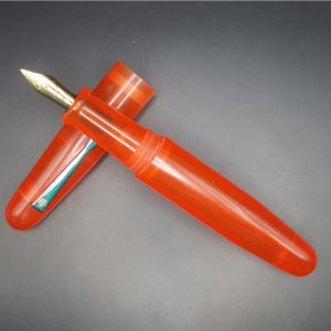 WOW Brand Model-1005A Varuna வருணா Sindoor சிந்தூர் Orange Color Fountain Pen
