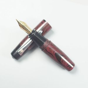 WOW Brand Model-1010A Kural குறள் bonite Ruby Red and Black Color Body and Cap Fountain Pen