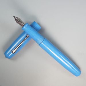 WOW Brand Model-1035A Nilavan நிலவன் Resin Blue Color Body and Cap Fountian Pen
