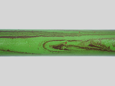 E2019-Green and Black Tri Color Ebonite Rod