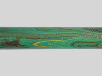 E3024-Dark Green Black and Yellow Tri Color Ebonite Rod