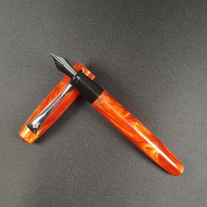 WOW Brand Model-1045 Agam அகம் 13mm /15mm Resin Orange And Amber Color Body Eyedropper Model Fountain Pen Click Converter Converter Jowa Compatible Thread SKU 60213