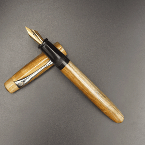 WOW Brand Model-1045 Agam அகம் 13mm /15mm Bright Teak Wood Color Body Eyedropper Model Fountain Pen Click Converter Kanwrite Jowa Compatible Thread SKU 60232