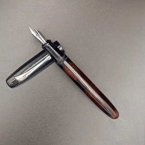 WOW Brand Model-1045 Agam அகம் 13mm /15mm  Black Ebony கருங்காலி  Wood Eyedropper Model Fountain Pen Click Converter Kanwrite Jowa Compatible Thread SKU 60236