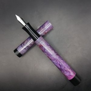 WOW Brand Model-1063A Kuzhal குழல் 16mm Violet Purple Brown Gold And Blue Color No.35 Nib Eyedropper Model 3 in 1 Fountain Pen Converter Kanwrite Jowa Compatible Thread SKU 60300