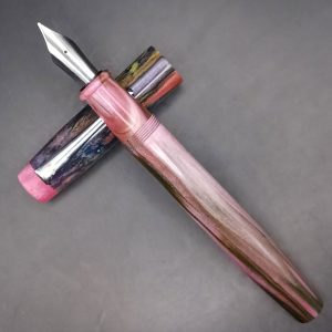 WOW Brand Model-1058A Peyal பெயல் 12/14mm Resin Pink Purple Green Dark Green Color Body No.35 Nib Eyedropper Plus Cartridge And Converter Model Fountain Pen Click Converter Kanwrite Jowa Compatible Thread SKU 60315